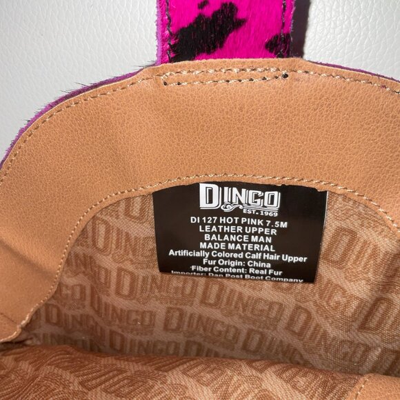 Dingo - Live a Little Hot Pink & Black boot 7.5 - Picture 3 of 7